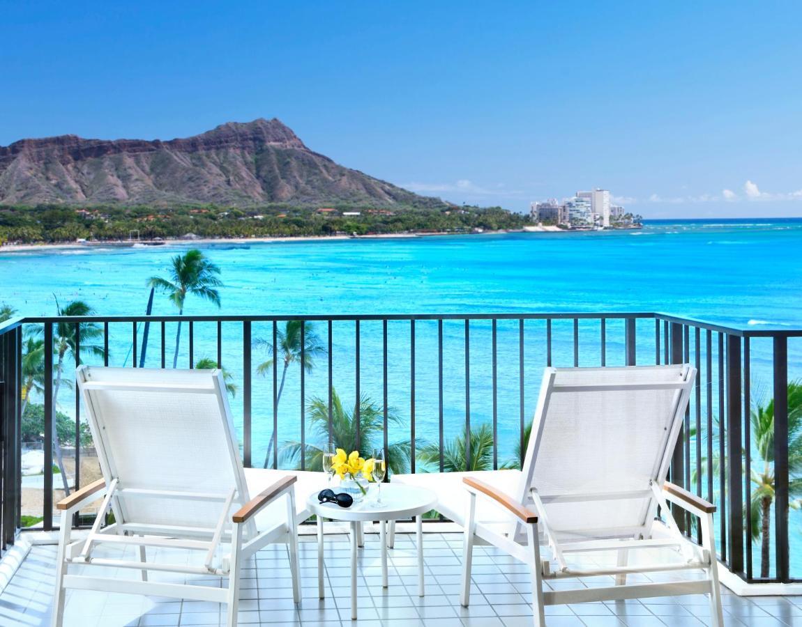 Halekulani - No Resort Fee Honolulu Exteriér fotografie Diamond Head from the Outrigger Reef on the Beach